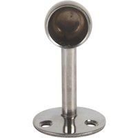 Essentials Rail End Brackets Polished Stainless Steel 26mm 2 Pack (376TA)