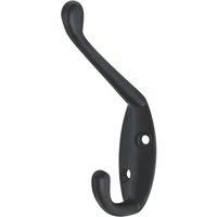 Essentials Coat & Hat Hook Black 85mm (545TE)