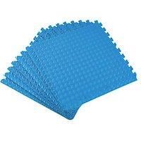 Essentials Interlocking Floor Tiles Blue 10mm 8 Pack (693PH)