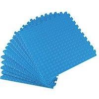 Essentials Interlocking Floor Tiles Blue 20mm 12 Pack (888PH)