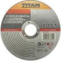 Titan Metal Cutting Disc 115mm (4.53") x 22.2mm (133PR)