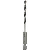 Titan Hex Shank Double-Flute Brad Point Wood Drill Bit 4mm x 95mm (398PR)