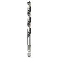 Titan Hex Shank Double-Flute Brad Point Wood Drill Bit 8mm x 117mm (748PT)
