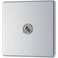 LAP 20A 16AX 1-Gang 2-Way Toggle Switch Polished Chrome (488PN)