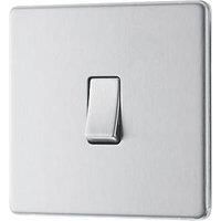 LAP 20A 16AX 1-Gang 2-Way Light Switch Brushed Stainless Steel (818PN)