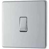 LAP 20A 16AX 1-Gang 2-Way Light Switch Polished Chrome (449PN)