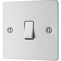 LAP 20A 16AX 1-Gang 2-Way Light Switch Brushed Stainless Steel (208PN)