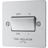 LAP 10A 1-Gang 3-Pole Fan Isolator Switch Brushed Stainless Steel (417PN)