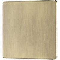 LAP 1-Gang Blanking Plate Antique Brass (621PN)
