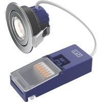 LAP Chaac Tilt Fire Rated LED Downlight Polished Chrome 5.5W 600lm (376RE)