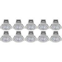 LAP Ubertas Tilt LED Lights Polished Chrome 4W 450lm 10 Pack (973RE)