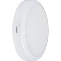 Lexco Pegasi Outdoor Round Photocell LED Bulkhead Light White 17W 1200-1900lm (747RE)