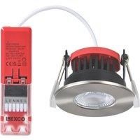 Lexco Tauri Fixed Fire Rated LED Downlight Brushed Nickel 8W 500-800lm (946RE)