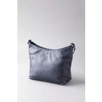 Grasmere Leather Cross Body Bag in Navy Blue