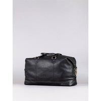 Lakeland Leather Keswick Real Leather Weekend and Overnight Holdall Duffle Bag (Black)