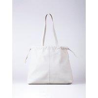 'Eskrigg' Leather Drawstring Tote Bag