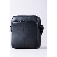 Lakeland Leather Men's 'Crummock' Leather Reporter Bag in Black