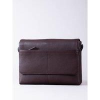 'Crummock' Leather Laptop Messenger Bag