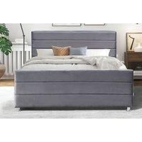 Maya Plush Velvet Bed Frame With Storage - 6 Colours