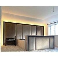 Oakland Tv Bed, Luxury French Velvet - Hb 183 Cm, Silver Grey