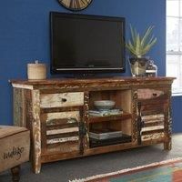 IH Design Reclaimed Boat TV Multi Media Unit