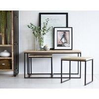 IH Design Upcycled Industrial Vintage Mintis Coffee Table Set