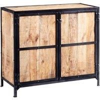 IH Design Vintage Upcycled Industrial Wood Small Sideboard