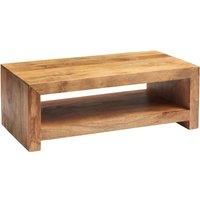 IH Design Dakota Light Mango Wood Large Contemporary Coffee Table