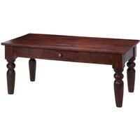 IH Design Maharani Dark Wood Coffee Table With Drawer
