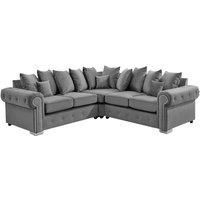 Victis Luxury Corner Sofa Scatterback 2 Corner 2 Grey