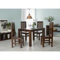IH Design Dakota Mango Wood Small 4-6 Seater Dining Table 4Ft (120Cm)