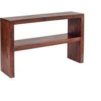 IH Design Dakota Mango Wood Console Table With Shelf