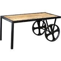 IH Design Upcycled Industrial Vintage Mintis Cart Coffee Table