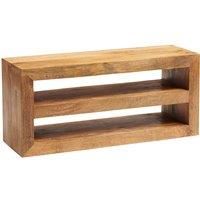 IH Design Dakota Light Mango Wood Open Media Unit