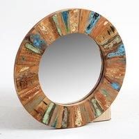 IH Design Reclaimed Boat Round Mirror Large