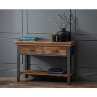 IH Design Cosmopolitan Industrial 2 Drawer Console Table