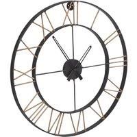 IH Design Large Industrial Style Clock Lincoln Metal