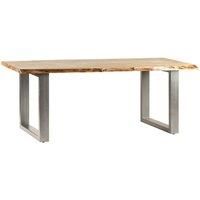 IH Design Natural Essential Live Edge Large 6-8 Seater Dining Table