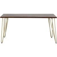 IH Design Rectangular 6 Seater Dining Table Dallas Dark Mango Wood