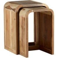 IH Design Retro Nest Of 2 Wooden Tables