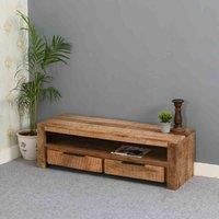 IH Design Merlin Solid Wood Tv Stand With 2 Drawers