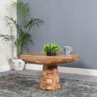 IH Design Merlin Solid Wood Coffee Table Mushroom Style, Brown