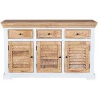 IH Design Bianco Wood Sideboard - 3 Drawer & 3 Doors