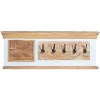IH Design Bianco Wood Hook Coat Hanger Wall