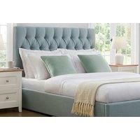 Eleganza Home Eleganza Merki Plush Single Bed Frame - Duck Egg