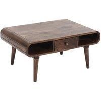 Malena Dark Mango Wood Coffee Table with Drawer