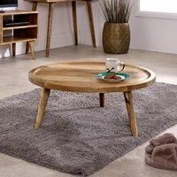 Ryley Light Mango Wood Round Coffee Table