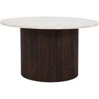 Tilden Mango Wood Coffee Table With Marble Top