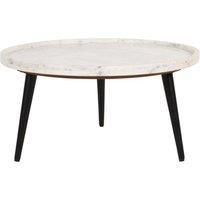 Margarita Coffee Table With Marble Top And Metal Legs