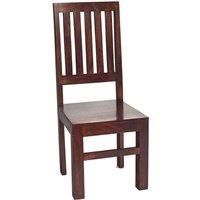 Duvid Mango Dining Chair High Slat Back (pair)